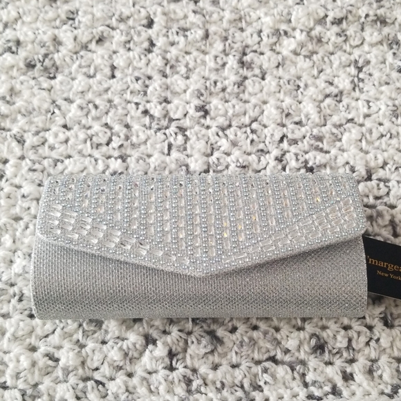 Handbags - Sparkly silver clutch